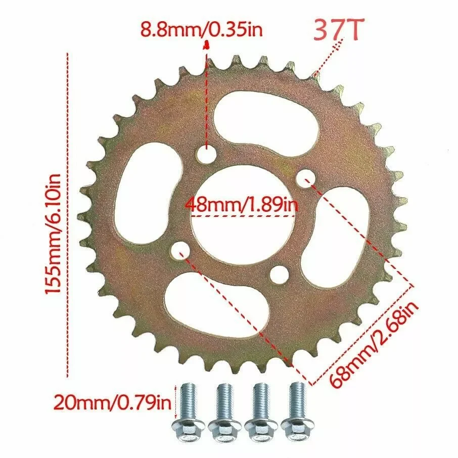 TDPRO 32'' Go Kart Rear Axle / – 428 Chain recenzja i cena
